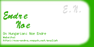 endre noe business card